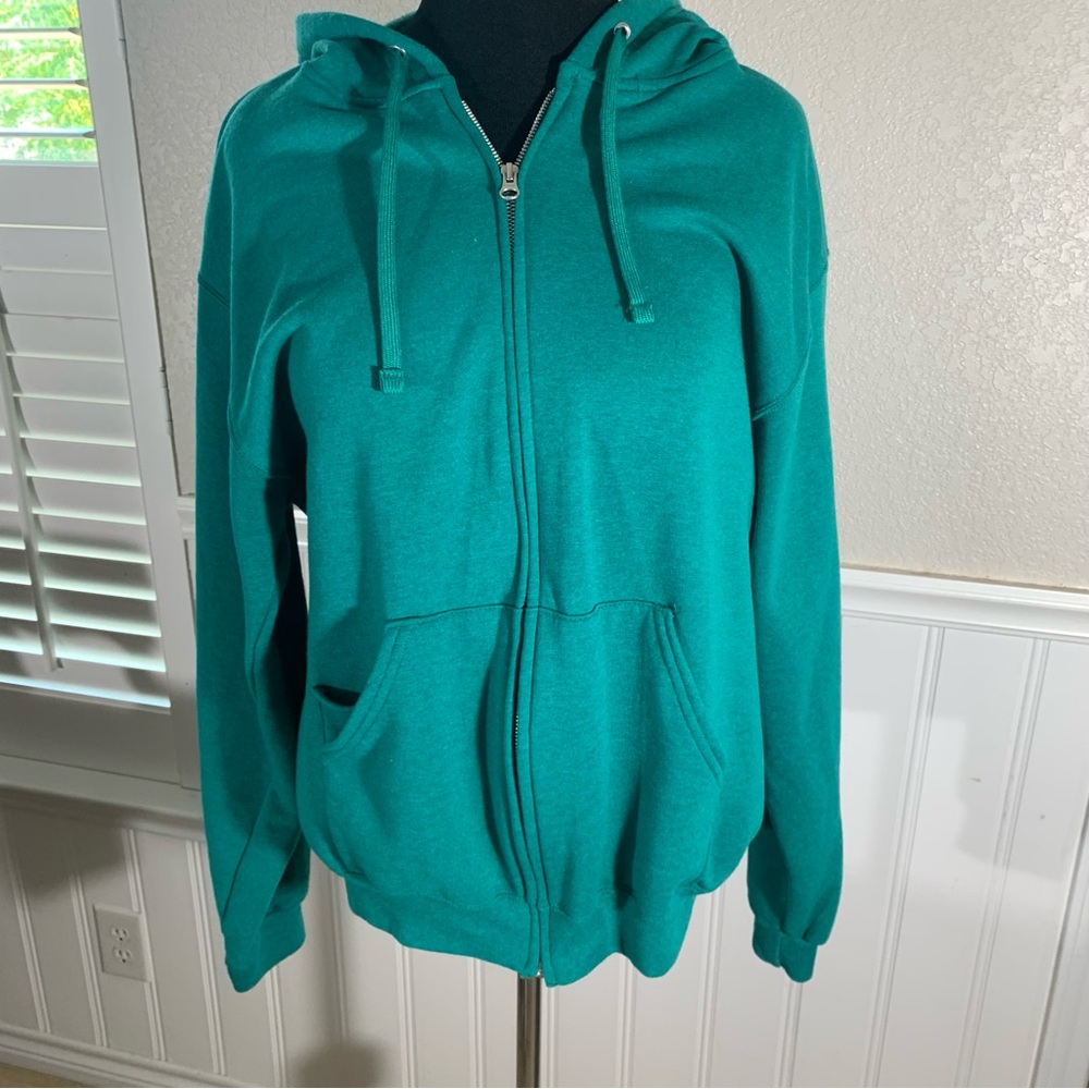 Fruit of the Loom Jersey front zip up  hoodie jacket